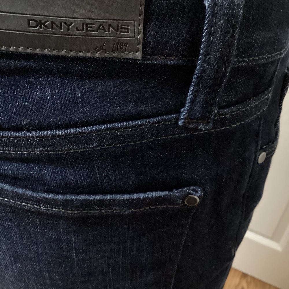 Dkny Blue Straight Jeans Classic Fit